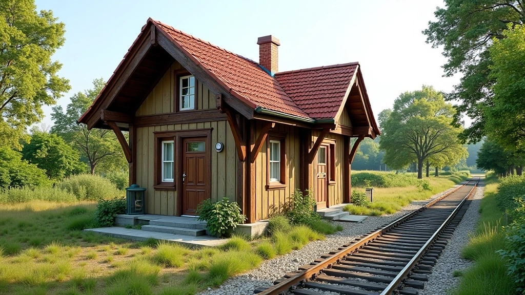 Historic railway station building restored and preserved