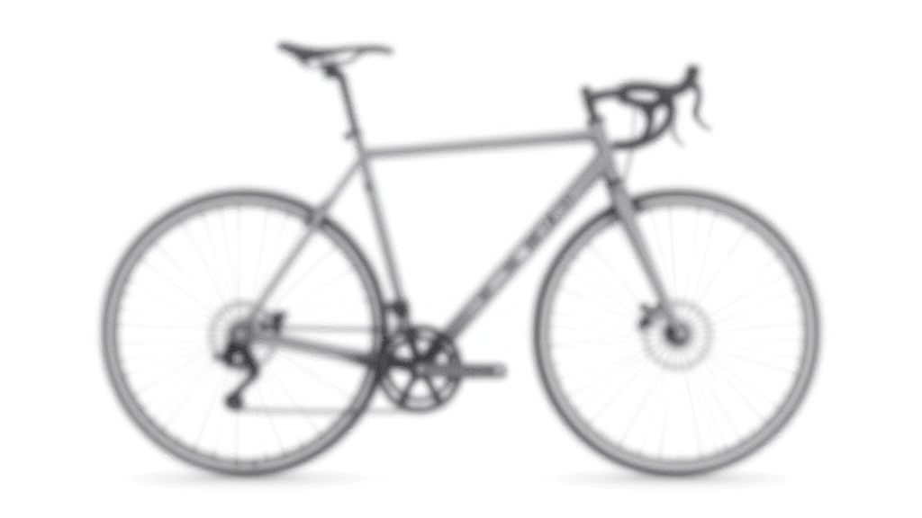 Gravel bike frame geometry diagram showing reach, stack, and seat tube angle measurements on a bicycle frame